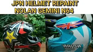 Repaint Helm Full Face JPN ala repaint Nolan Gemini N64
