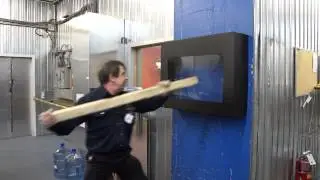 Testing of Anti-Vandalism Kiosk enclosure for public displays