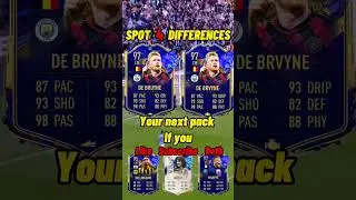 TOTY DE BRUYNE SPOT THE DIFFERENCE!! 🤷&zwj;♂️🤷&zwj;♂️