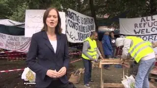 Belgium volunteers run camp for refugees