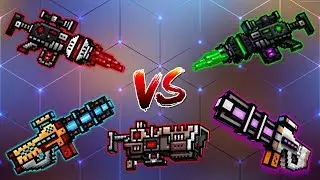 PG3D - Анти Чемп Винтовка VS Истребитель Супергероев VS Финал Прототип VS Прототип VS Рельсова Пушка