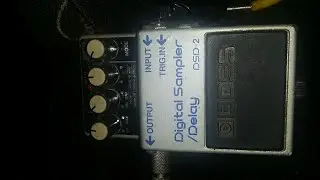 Boss Digital Sampler Delay 2 DSD2 1986 Boss Long Chip Digital Reverb Mode (90ms) Demo Guitar #shorts