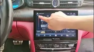 Android touch screen stereo for Maserati Quattroporte, built-in wireless Apple CarPlay