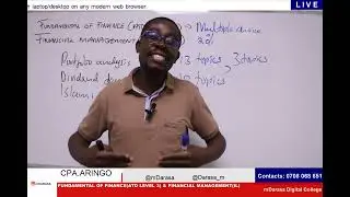 FUNDAMENTALS OF FINANCE (ATD LEVEL III) & FINANCIAL MANAGEMENT(IL) - KASNEB