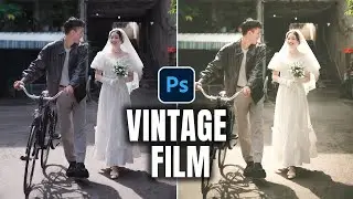 Как создать эффект винтажной плёнки в Photoshop | Урок по созданию портрета в мягких тёплых тонах