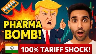 Indian Pharma Faces 100% US Tariff | Biggest Stock Crash of 2025!