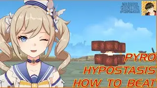 pyro hypostasis | inazuma elite boss | first look and battle ( yoimiya ascend material )