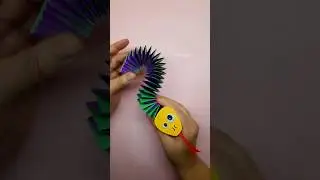 DIY Cobrinha Divertida de Papel - Divers&atilde;o garantida para as crian&ccedil;as #diy  #artesanato  #craft