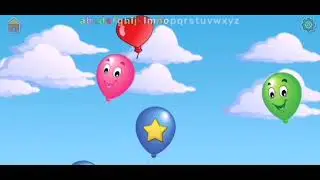 Abc pop balloons game video| color pop game | shapes Pop game |pop balloons video |random pop
