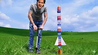Building Powerful Dual Thrust Water Rocket with Parachute | इस चीज की उम्मीद नहीं थी। 😭😱 