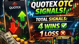 Live Quotex OTC Signals | 4 win 1 loss | With Real Proof #binarytrading #quotexsignals #quotexsignal