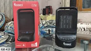Warmex Electric PTC Room Heater | NO OXYGEN BURNING | NISCHAL heartbeat Vlog Ep- 329