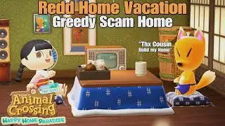 Animal Crossing NH Happy Home Paradise - Redd Home Vacation & Greedy Scam Home