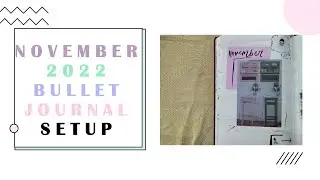 Plan With Me // November 2022 Bullet Journal Setup