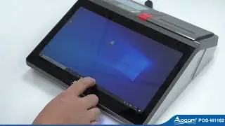 (POS-M1162) 11.6 Inch Windows/Android Touch Screen POS System with Printer,Scanner,Display and RFID