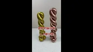 Balloon twisted into pretzel and unicorn horn. Go home for Spring Festival.