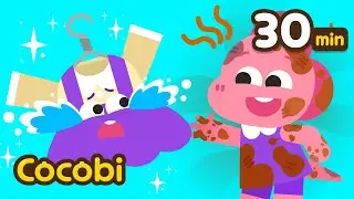 Minhas roupas estão sempre fugindo!👕💨 | Canções para Crianças | Cocobi