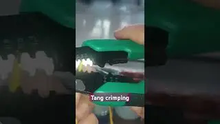 tang crimping.