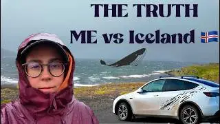 Tesla Y camping - What It’s REALLY Like to Road Trip Alone in Iceland 🇮🇸
