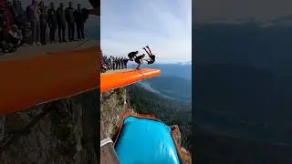 Tourist Tries the Cliff Airbag Trampoline&hellip; Then Jumps on the Scariest Airbag 😱🔥