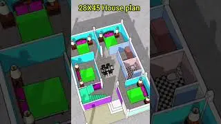 28X45 House plan construction building 2d 3d 4bhkHouse naksha House #home #housedesign #naksha