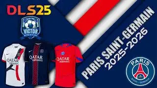 🔥 KIT PSG 2025-26 para DLS 25 | &iexcl;Nuevo dise&ntilde;o &Eacute;PICO! (Home, Away y Third Kits)