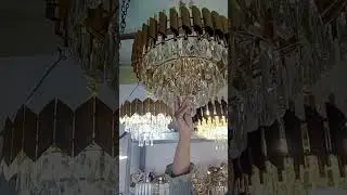 Rekomendasi lampu gantung ruang tamu kristal mewah #fypシ゚viral #lampugantung #lampuruangtamu #lampu