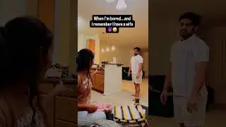 Wife ni irritate chesthe aa kick ee veru. 😂   #comedyshorts #wifehusband #couplelove #husbandgoals