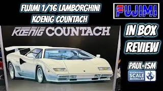 Fujimi 1/16 Lamborghini Koenig Countach In Box Review