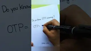 The meaning of OTP 😇 #shorts #shortvideo #rifatsideas #otp #otpmeaning