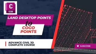 3.4 how to Convert Land Desktop Points Object into Civil 3d Points | Land Desktop Points to Cogo