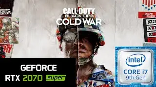 Call Of Duty Black Ops Cold War - RTX 2070 Super - i7 9700 - 1080p - High settings FPS Test