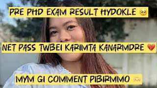 Result out for Pre - PhD Exam 🥹😭