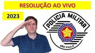 RESOLU&Ccedil;&Atilde;O AO VIVO DA PROVA DO SOLDADO DA PM-SP