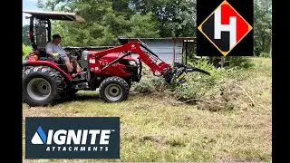 Tractor and grapple work day 2