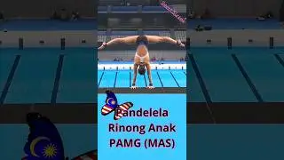Beautiful Women's Arm-Stand Diving | Pandelela Rinong Diver #diving #ytshort