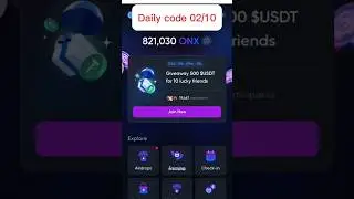Onus Tap Tap Tap on Telegram - Daily code 02 October is - Join now #airdrop #onus #tap2earn