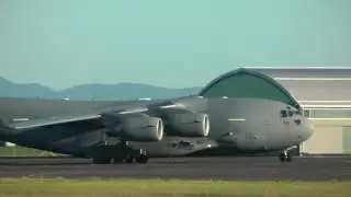 ✈ NATO Boeing C-17A Globemaster III landing & takeoff @ Maribor airport ( MBX/LJMB ) HD ✈