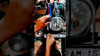 Bajaj avengar Hedlight sticker modification #avenger sticker #viral #reels #shortsvideo #trending