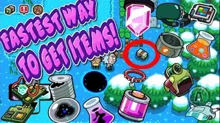 Pocket Mortys - Fastest Way To Get Items In Beginning Game! No Portal Gun!