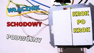 SIMON KONTAKT 54 Włącznik schodowy podwójny. Jak podłączyć krok po kroku.