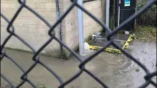 Leafield - sewage in the street
