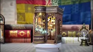 Magic Wand Store DIY Book Nook Kit | Build Your Own Magical Miniature Wand Shop
