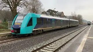 Marschbahn - Mitfahrt im DB AG LINT 54 - nach Burg (Dithmarschen) über Hochdonn - Nord-Ostsee-Kanal