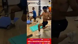 UAE shocked!! Nepali player's doing exercise before final 🇳🇵❤️ | Nepal vs UAE