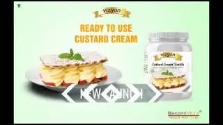 Ready to use  Vizyon Custard Cream for Cakes and Desserts