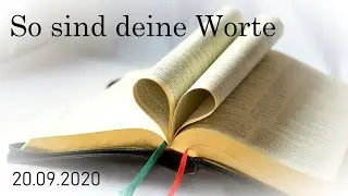 So sind deine Worte