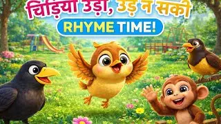 Chidiya Udi, Udd Na Saki! Hindi rhymes kids song moral Rhymes nursery rhymes Hindi kavita for kids 