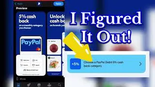 Choosing a 5% PayPal Monthly Cash Back Category on Mobile. 