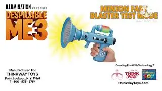 Despicable Me 3 | Minion Fart Blaster Test Mode Made by Thinkway Toys